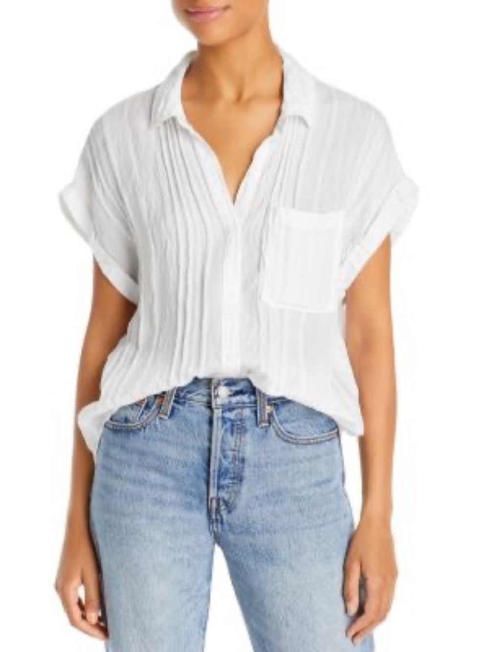 Bella Dahl Pintucked Shirt - XS
